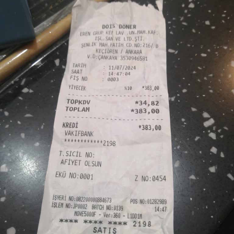 Dois Döner Aksaray Cad 12 B