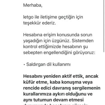 Letgo Uygulaması Haksızlık Yapıyor
