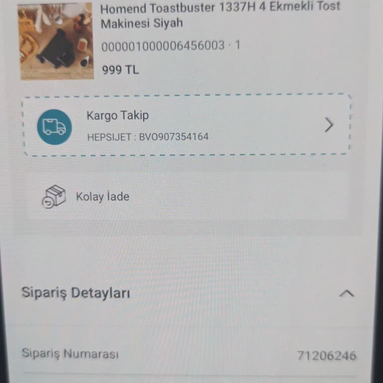 Karaca Züccaciye Karaca Sitesinden Almış Olduğum Ürün Elime Ulaşmadan İade Olmuş.
