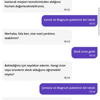 Getir İn Sürekli Eksik Ürün Getirmesi