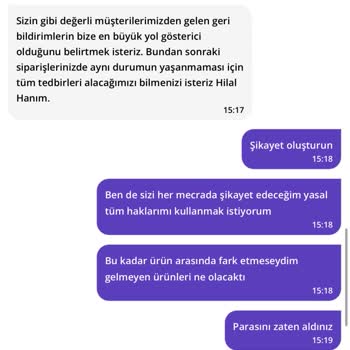 Getir İn Sürekli Eksik Ürün Getirmesi