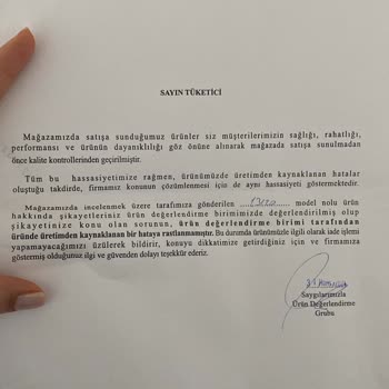 Greyder Kendi Üretim Hatasını Kabul Etmeyip Müşterisini Mağdur Ediyor