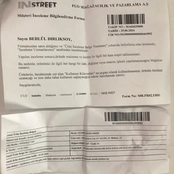 In Street Satana Kadar Satış Sonrası Ürünün Arkasında Durmuyor