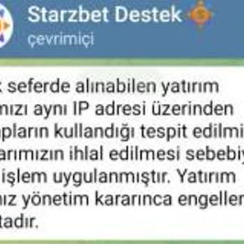 Starzbet Yalan Söyleyerek Bakiye Silip Para Ödemiyor