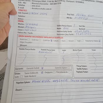 Schafer Ürün Kalitesizliği Ve Kötü Servis Deneyimi