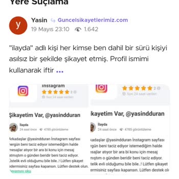 Guncelsikayetlerimiz.com Haksız Yere İftira Şikayetler