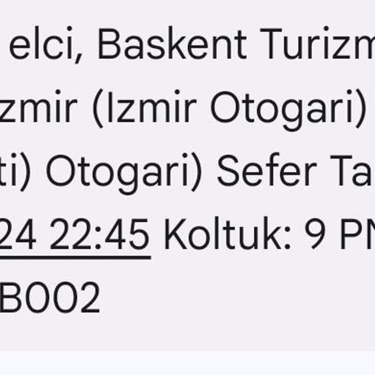 Başkent Turizm Biletimin Tarihini Değiştirmedi