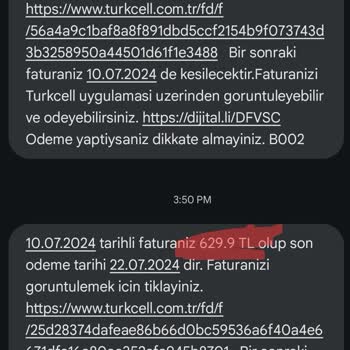 Turkcell'den Keyfe Keder Fatura Ücreti.
