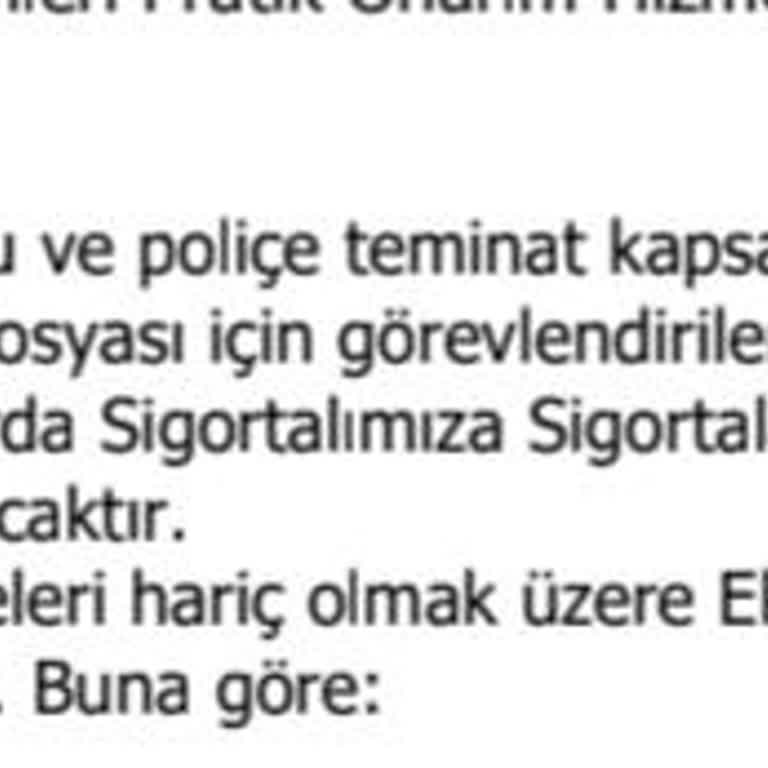 Acnturk Sigorta İkame Araç Temin Edememe