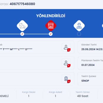 Sinop-Aras Kargo Şubesi Merkezdeki Adresi "dağıtım Alanı Dışında" Dedi