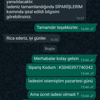 Koray Spor Ücret İadesi Alamadım.