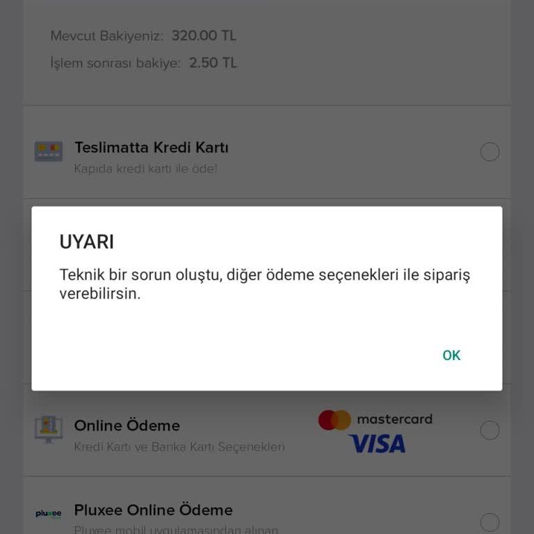 Domino's Cüzdan İle Ödeme Yapılmıyor!