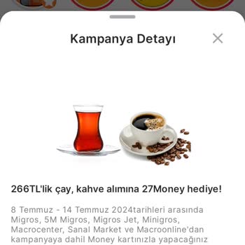 Migros Hak Ettiğim Money Puanları Vermiyor
