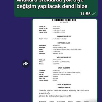 Daewoo Elektronik Vestel Klima Değişimimizi Yapmıyor