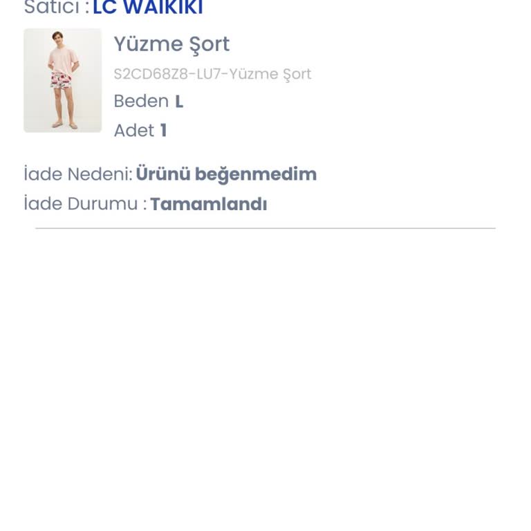 LCW İadede Sorun Olmamasına Rağmen Reddedildi