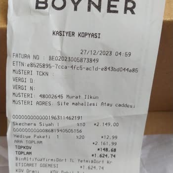Boyner'den Alınan Kusurlu Skechers Çocuk Ayakkabısı