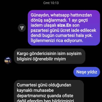 Caddstore İade Ettiğim Ürünlerin 1,5 Aydır Ücret İadesi Yapılmadı.