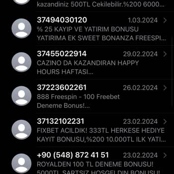 Vodafone - Casino/kumar Mesajları