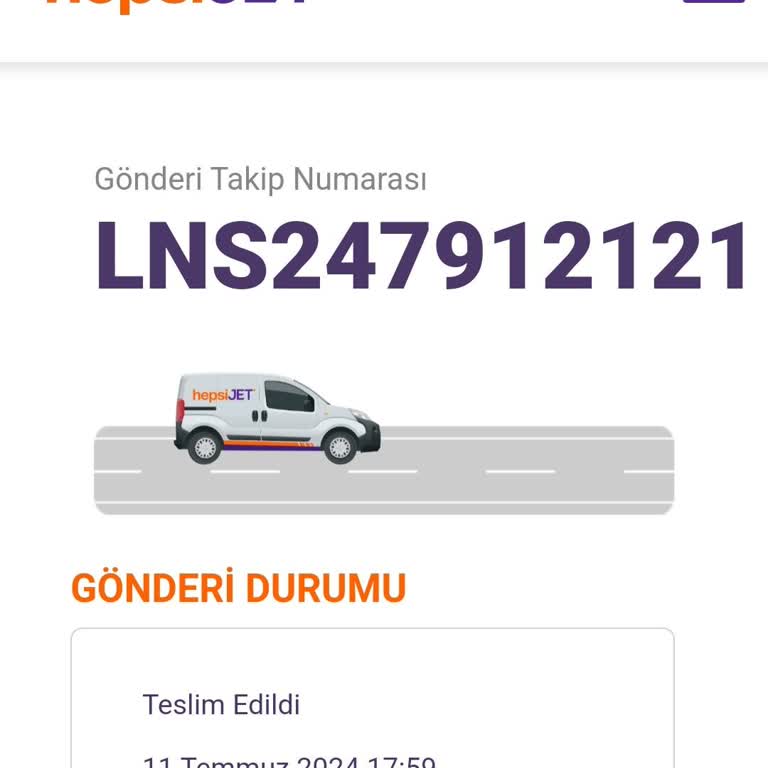 Hepsijet Kuryesinin Kafasına Göre Siparişi Teslim Etmemesi