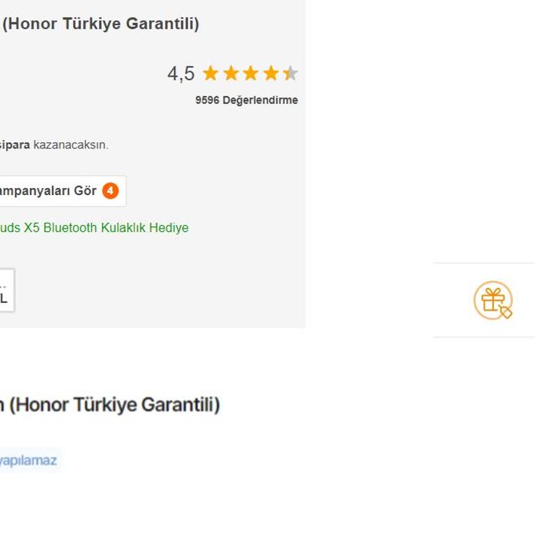 Hepsiburada Hediye Çekinin Eksik Kullandırılması