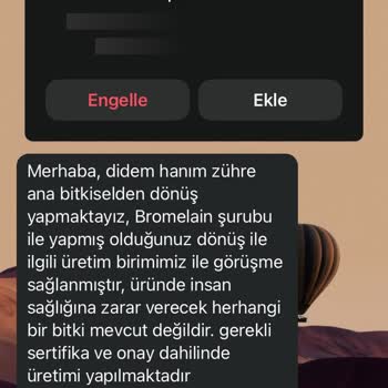 Zühre Ana Bromelain Şurubu İçindeki Maddeler Sağlık Sıkıntısı Yarattı