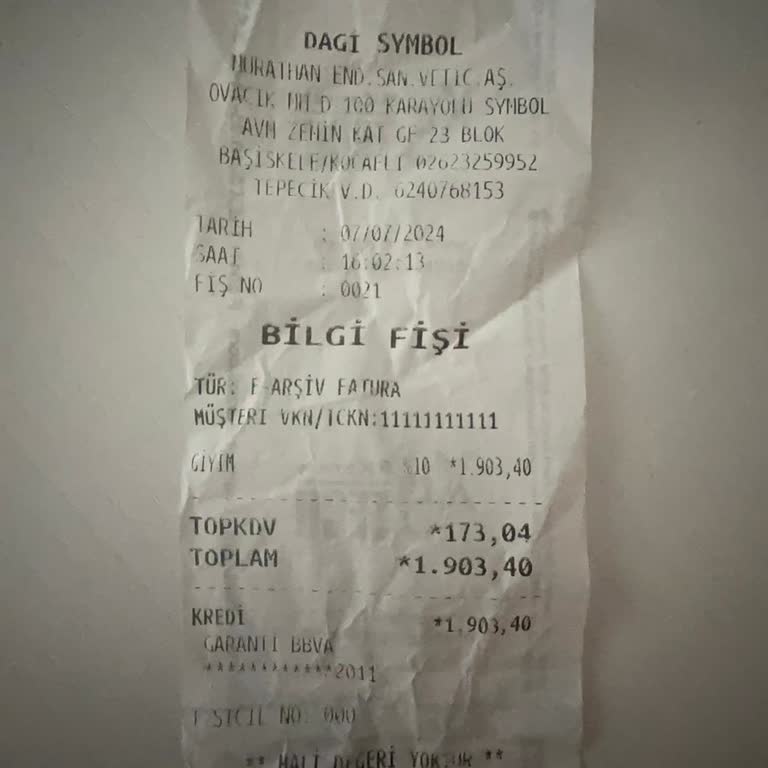 Dagi Ürün Değişimi Yapmıyor