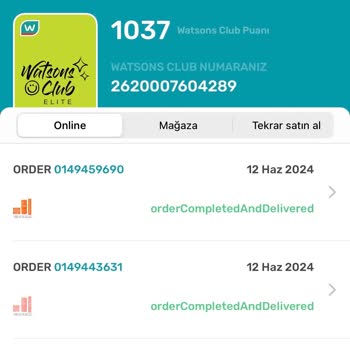 Bade Natural Watsons Kusurlu Ürün Gönderiyor