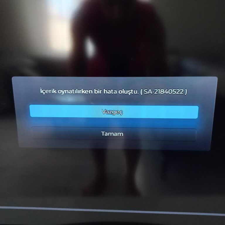 Tod TV De Hata Mesajı