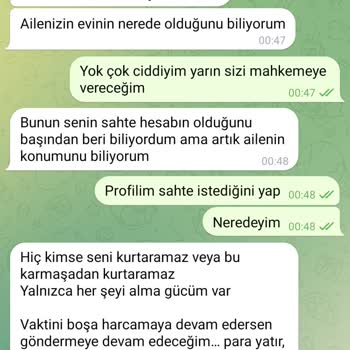 Telegram'dan Tehdit Edildim