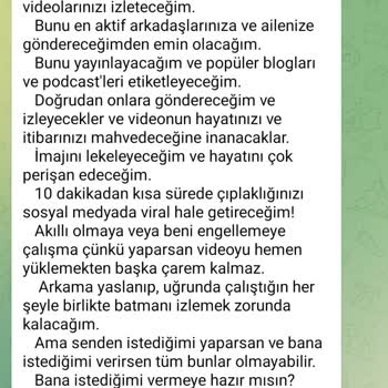 Telegram'dan Tehdit Edildim