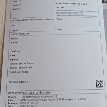 DemirDöküm Arıza Nedeniyle Kombi Değişikliği