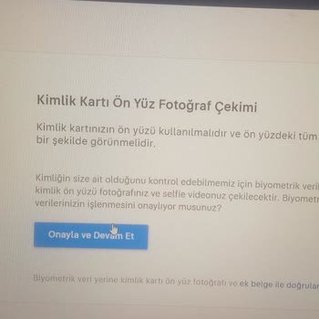 Sahibinden.com E Devlet Doğrulaması Ve Ardından Kimlik Taraması İsteği