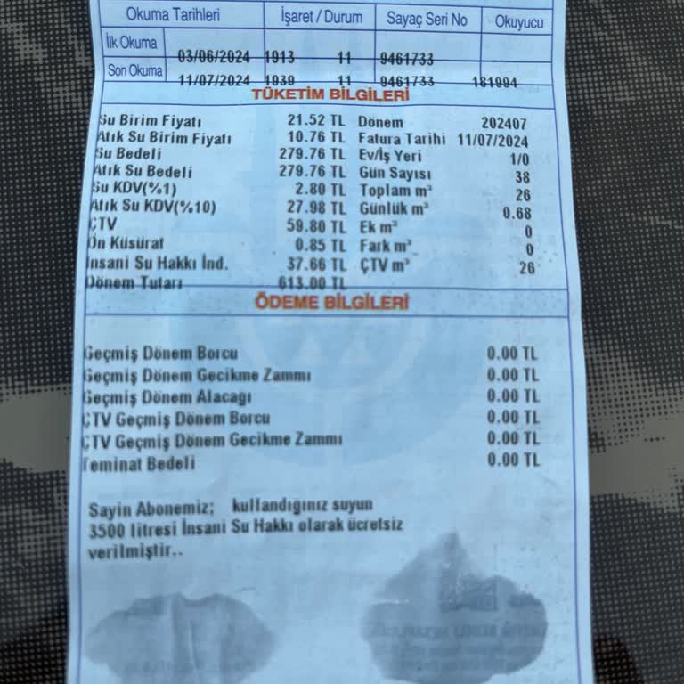 İBB Engelli Su İndirimi