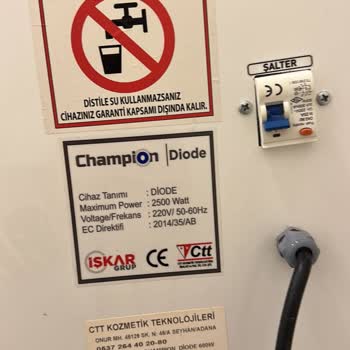 İşkar Grup Champion (Şampiyon) Buz Lazer Cihaz Arızası