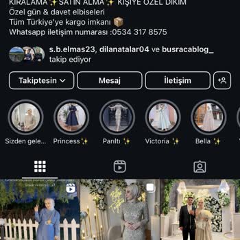 Vanessarentaldress (Instagram) Vanessa Dresses Hesabından Kimse Bir Şey Almamalı