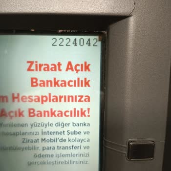 Ziraat Bankası ATM Parama El Koydu