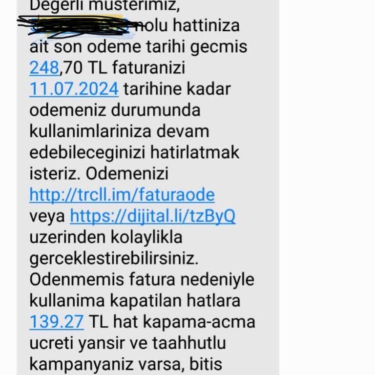 Turkcell Haksız Hat Kapama Ücreti