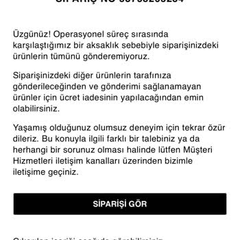 Zara Teslimat Çok Gecikti