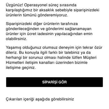 Zara Teslimat Çok Gecikti