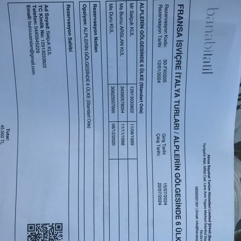 Banabitatil Şirketi Tur İptali Sorunu