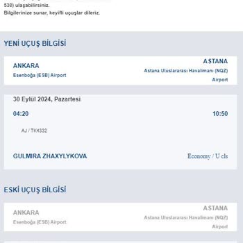 THY Ajet Önce Uçuş Tarihlerini Keyfi Olarak Değiştirdi