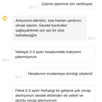Binance TR Çekme İşlemi İzin Verilmiyor