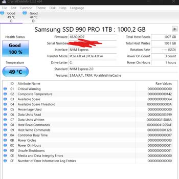 Samsung 990 Pro Sağlığının Hızlı Düşmesi
