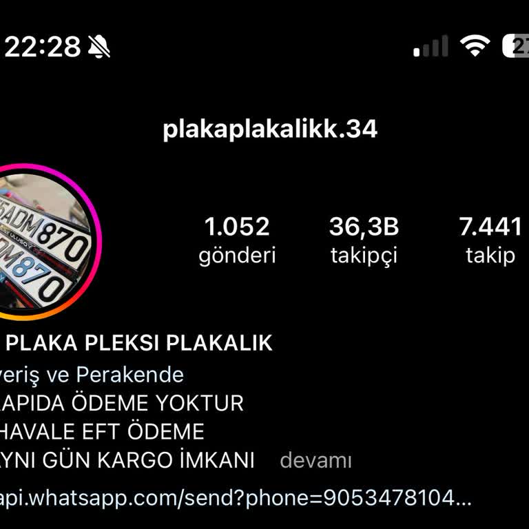 Plakaplakalikk.34 Yanlış Plaka Siparişi