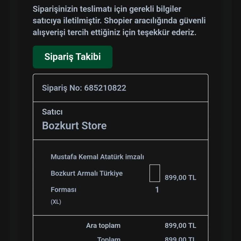 Shopier Sitesinden Sipariş Ettiğim Ürünün Kargo Takibini Yapamıyorum