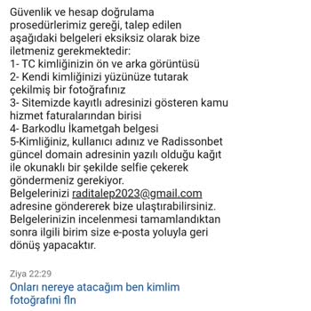 Radisonbet Para Vermiyor