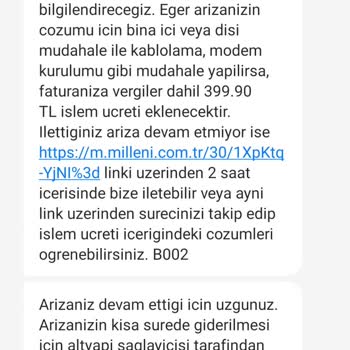 Millenicom İnternet Yok Hiçbir Şekilde Çözümlenmiyor
