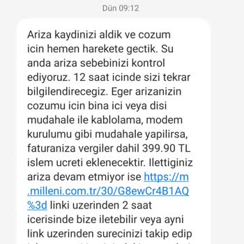 Millenicom İnternet Yok Hiçbir Şekilde Çözümlenmiyor