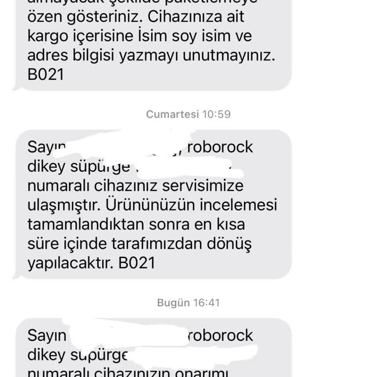 Roborock Dikey Süpürge Şikayet