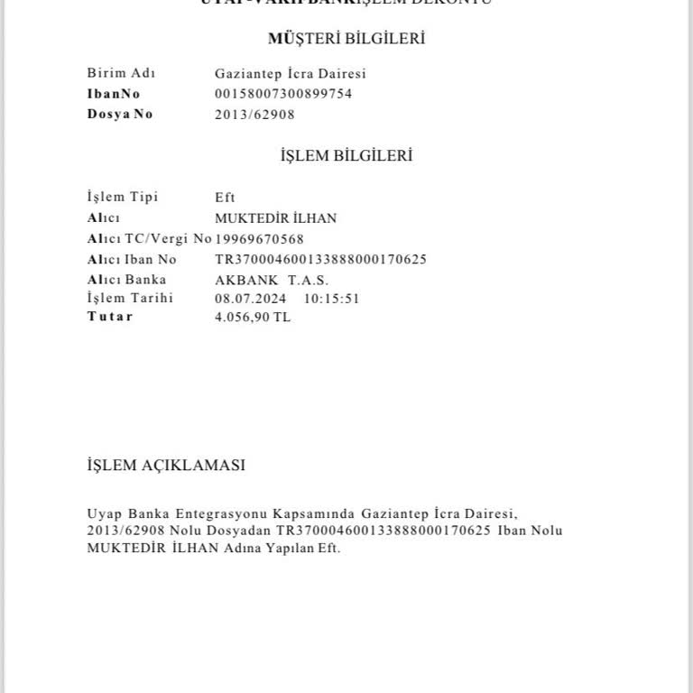 Gaziantep İcra Dairesi Dosyamı Acil Kapat